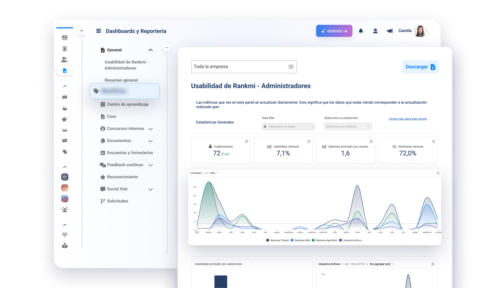 Reportería Descargable y Flexible